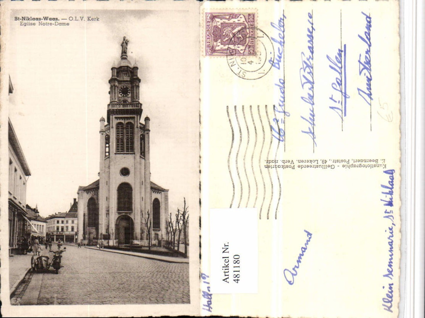 481180,Belgium St-Niklaas-Waas Sint-Niklaas O.L.V. Kerk Kirche