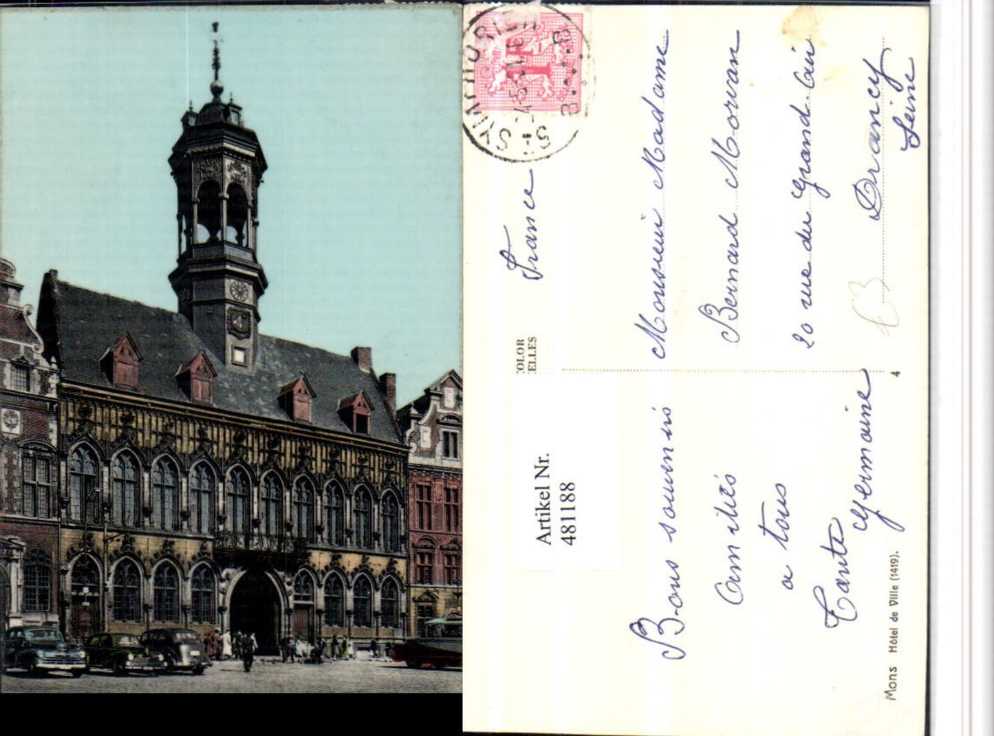 481188,Belgium Mons Hotel de Ville Rathaus
