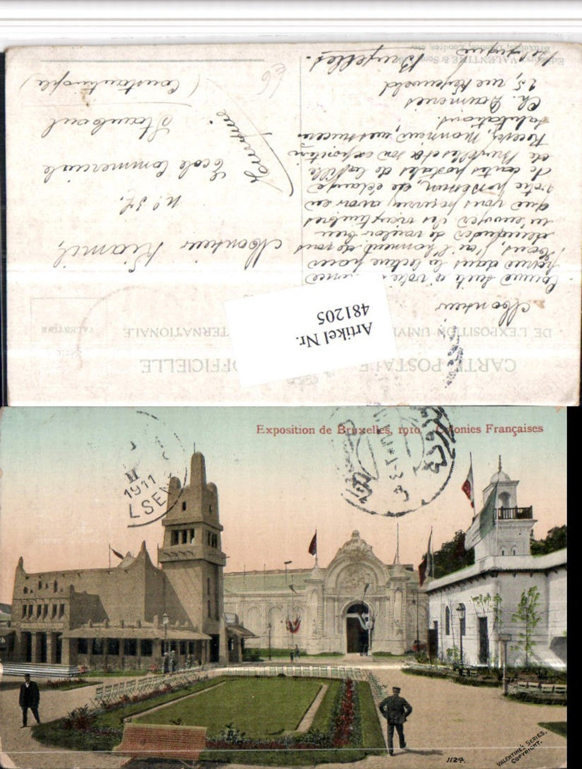 481205,Belgium Exposition de Bruxelles Brüssel 1910 Colonies Francaises
