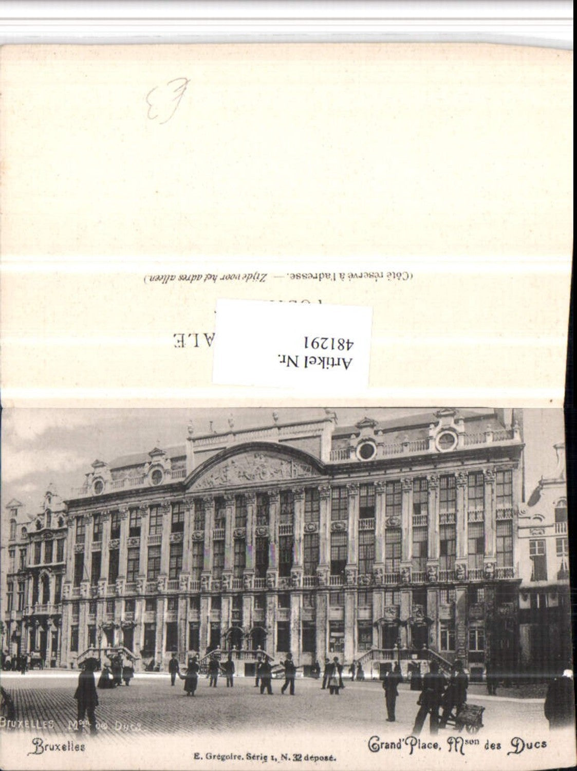 481291,Belgium Bruxelles Brüssel Grand Place Maison des Ducs Gebäude