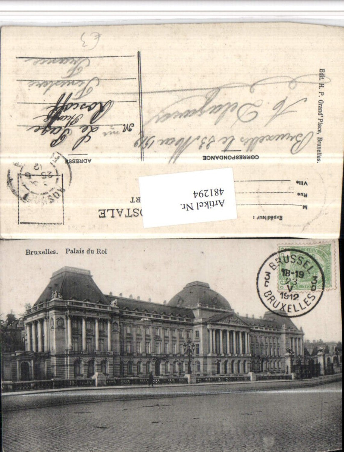 481294,Belgium Bruxelles Brüssel Palais du Roi Palast