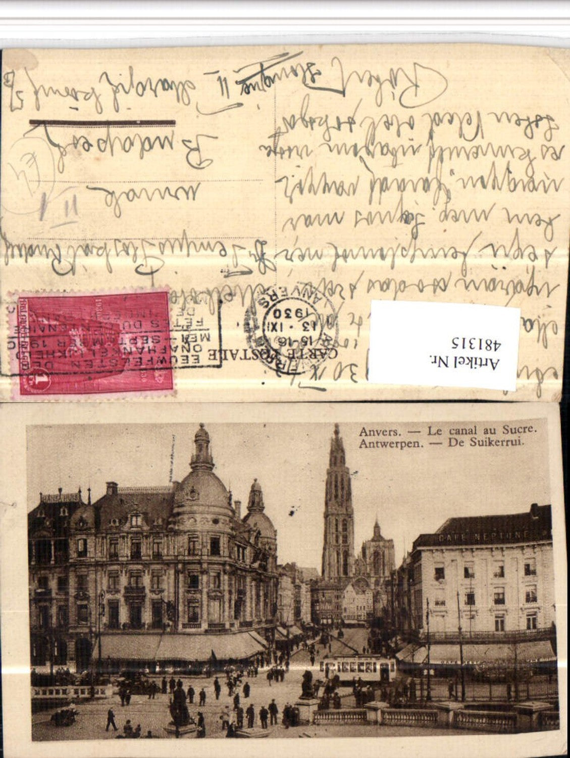 481315,Belgium Anvers Antwerpen Le canal au Sucre Straßenansicht