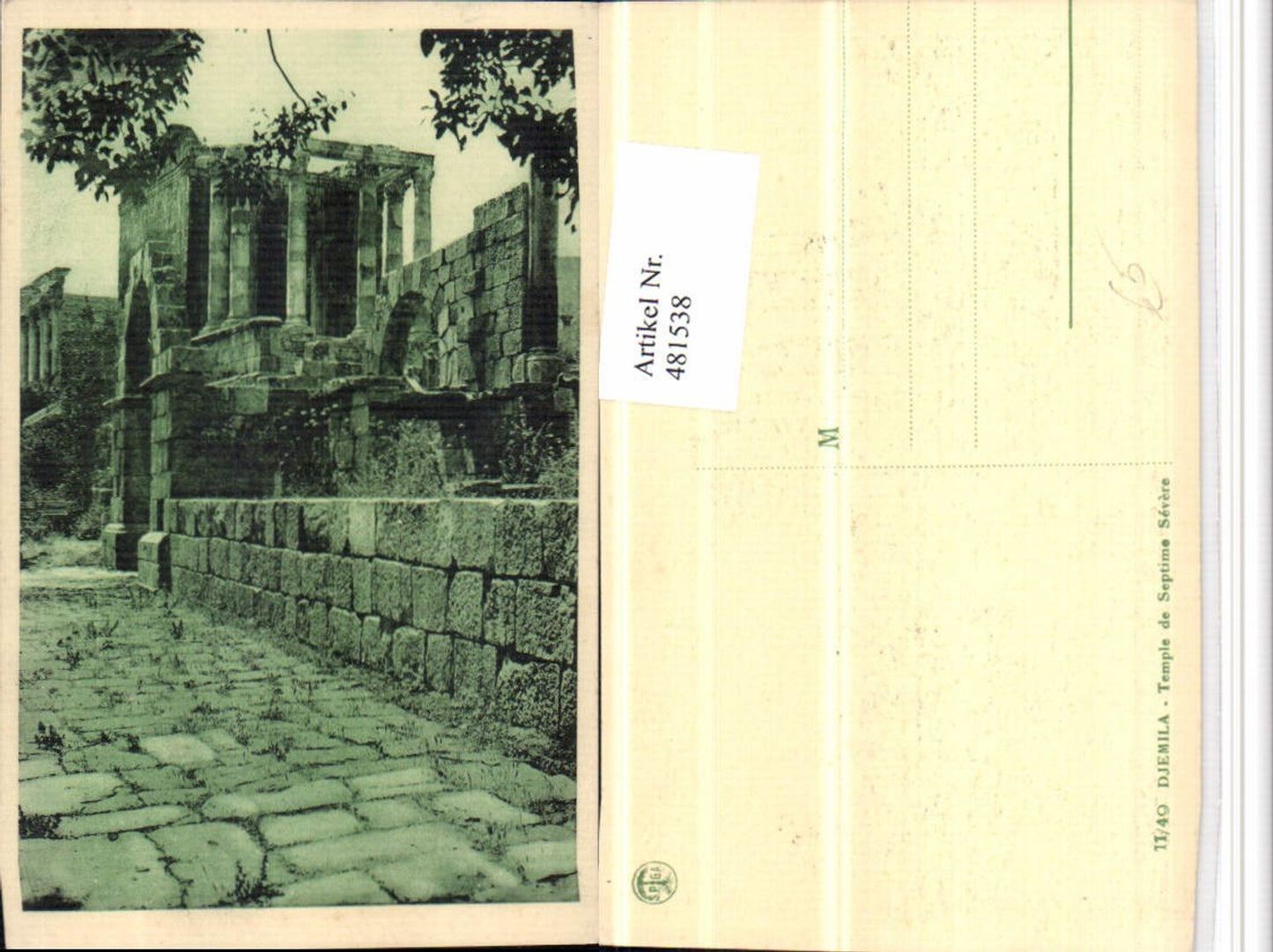 481538,Algeria Djemila Temple de Septime Severe Tempel