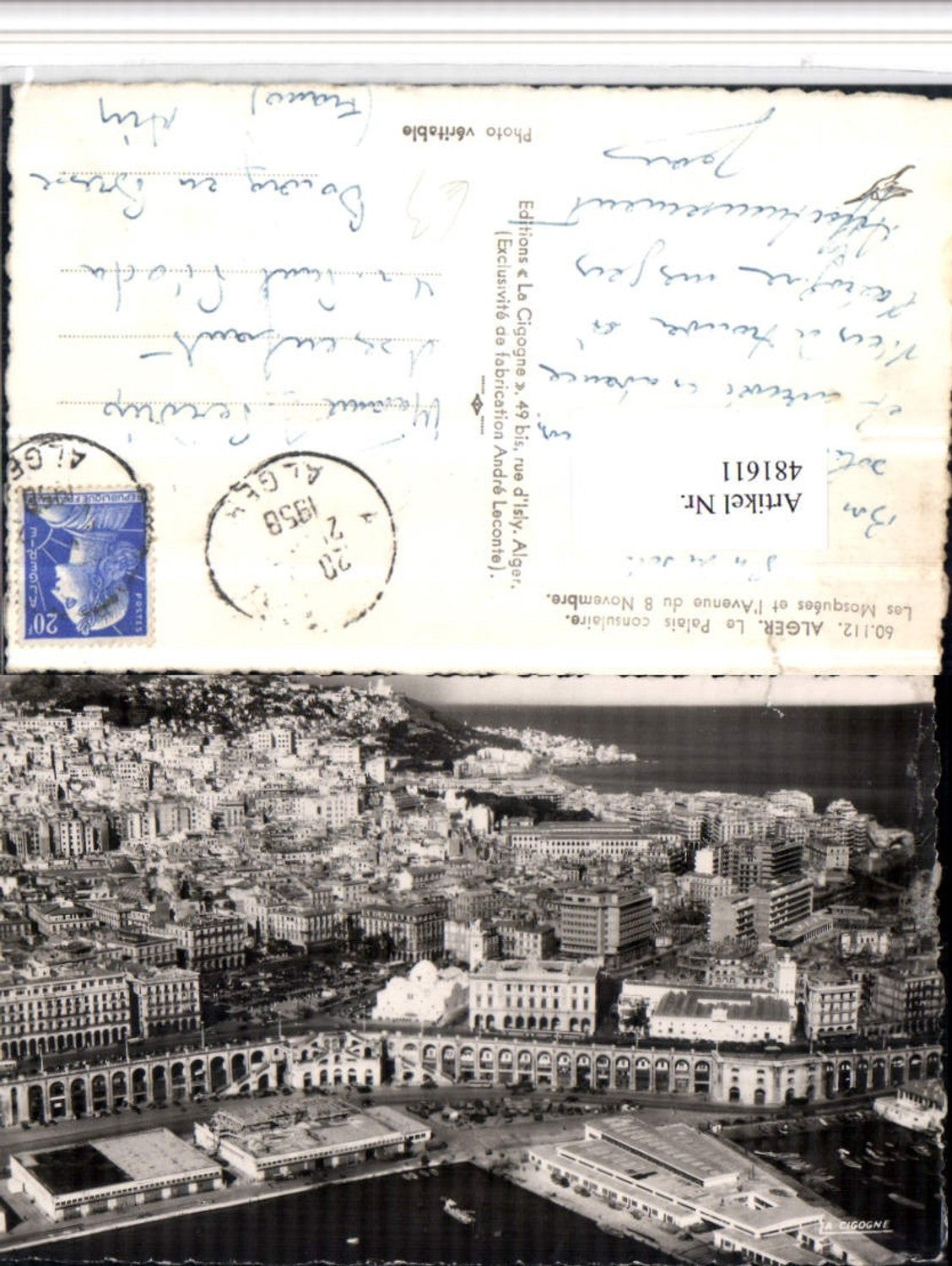 481611,Algeria Agler Algier Palais consulaire Mosquees Teilansicht