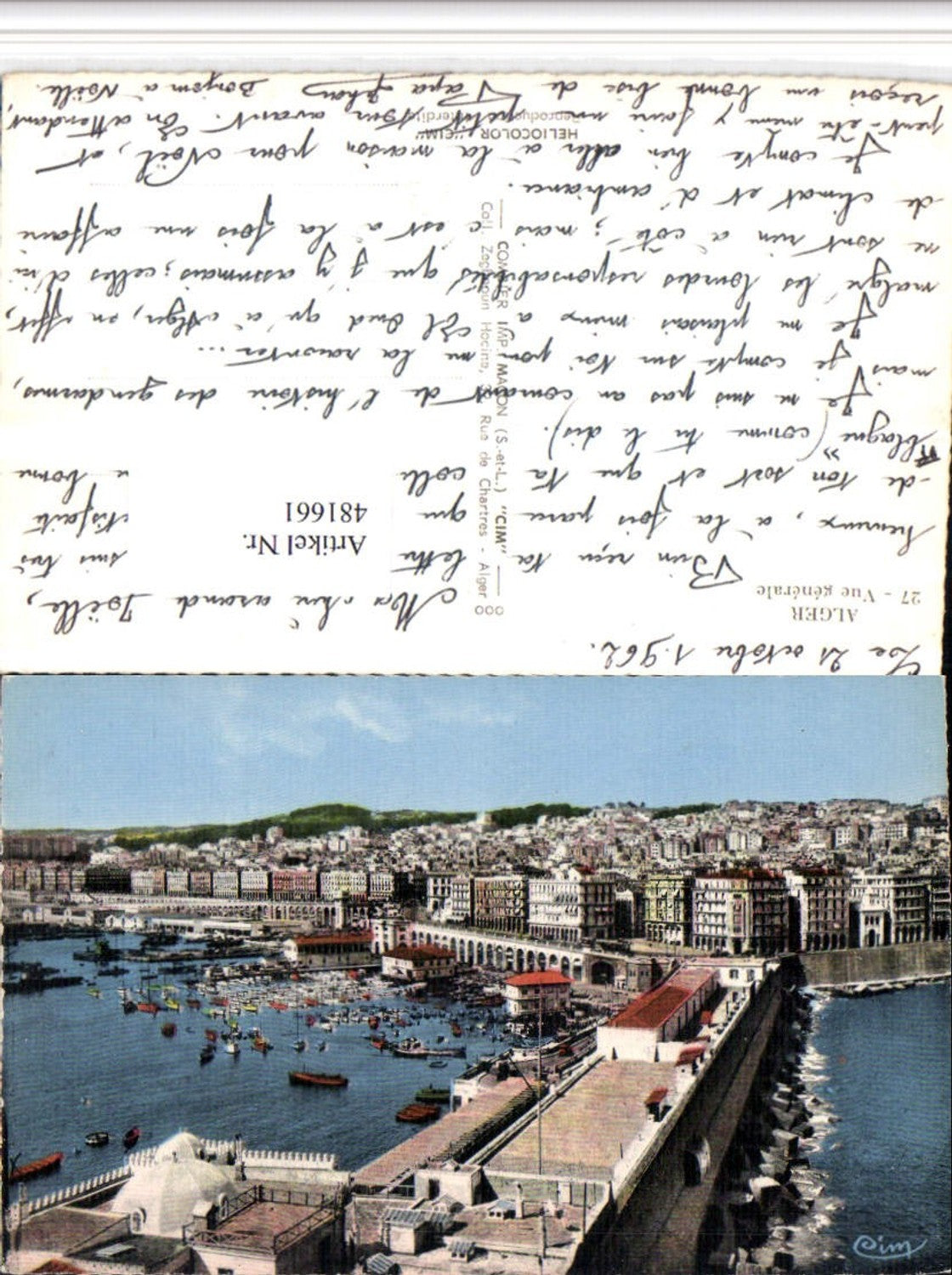 481661,Algeria Alger Algier Vue generale Totale Hafen