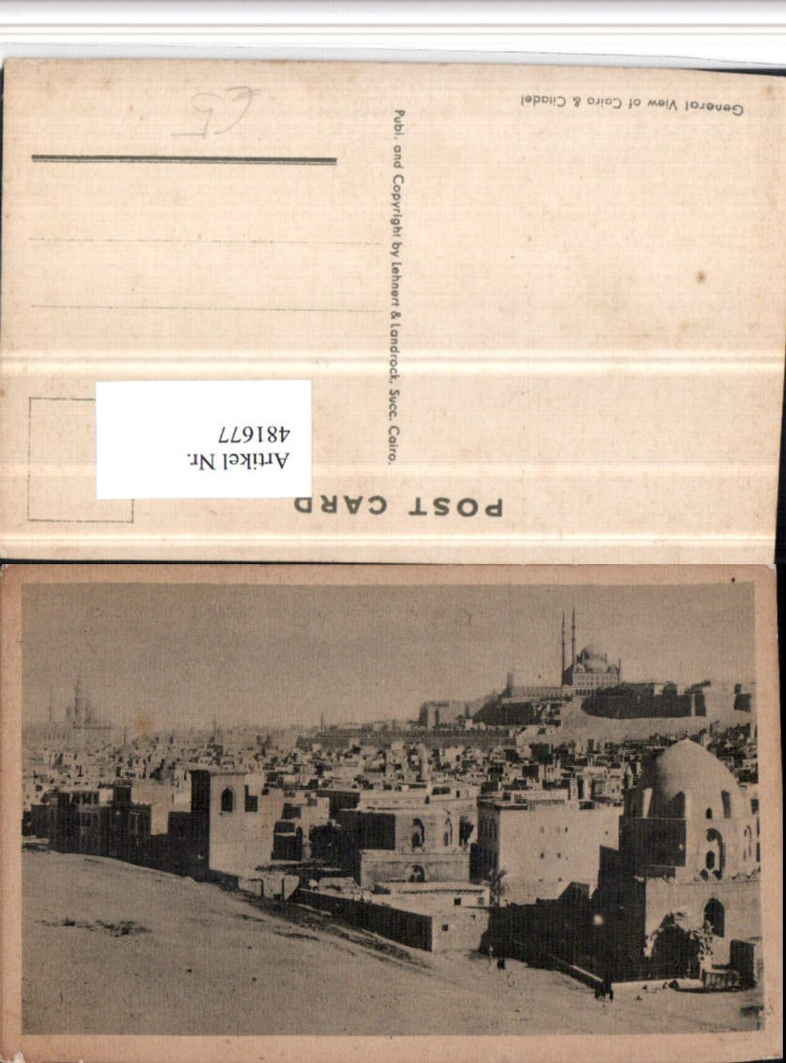 481677,Egypt Cairo Kairo General view Totale