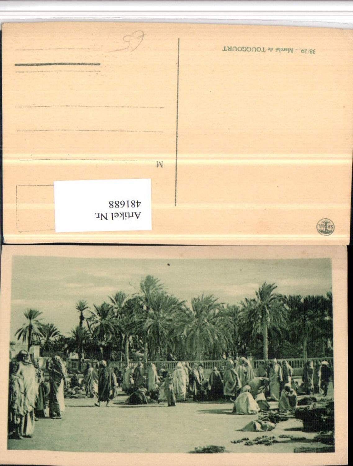 481688,Algeria Touggourt Marche Markt Volkstypen