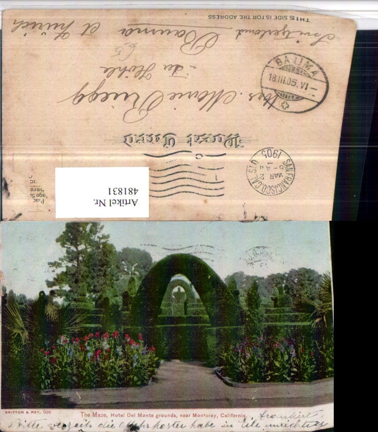 Alte Ansichtskarte – Old Postcard