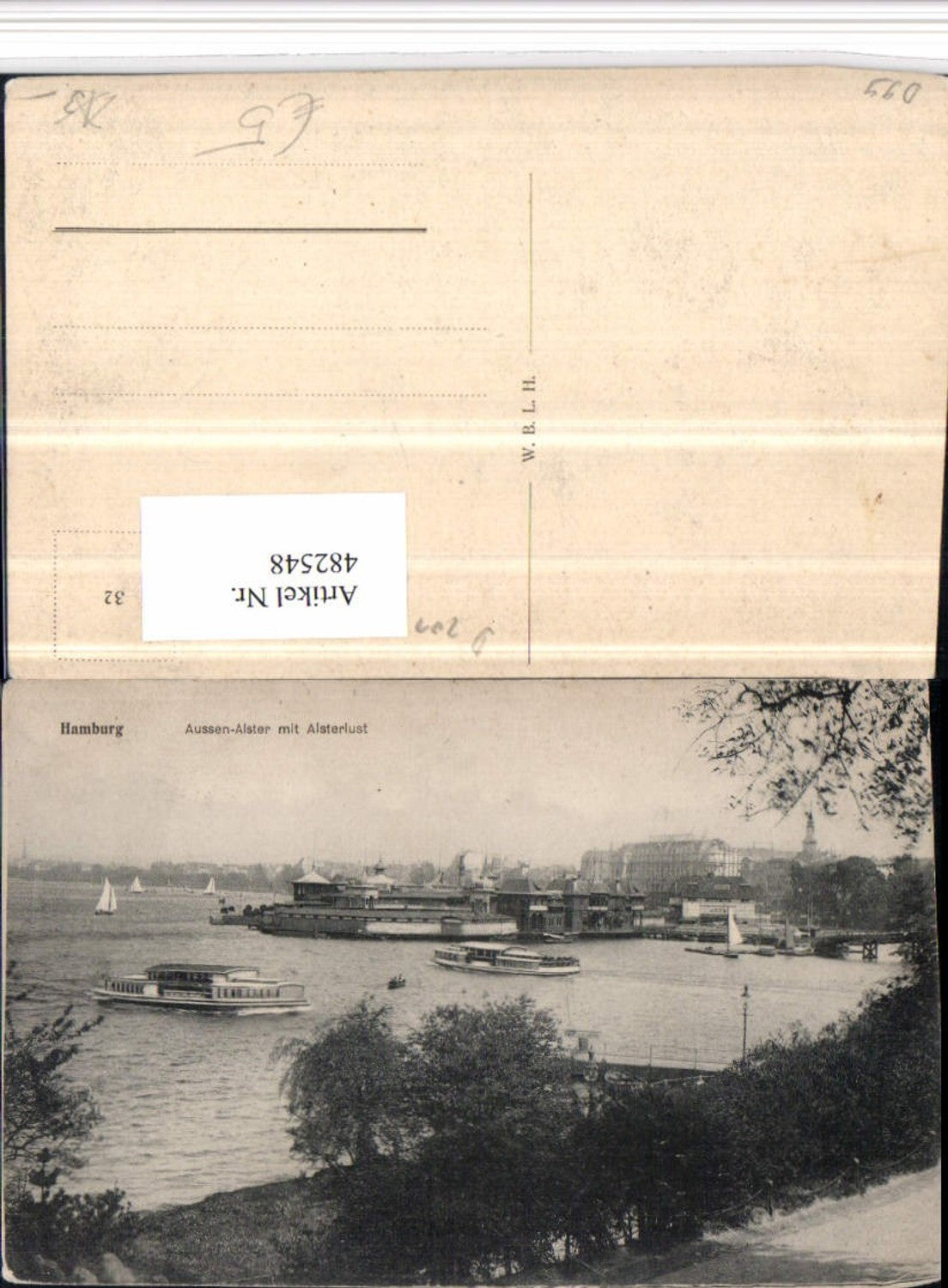 482548,Hamburg Außen-Alster m. Alsterlust Boote