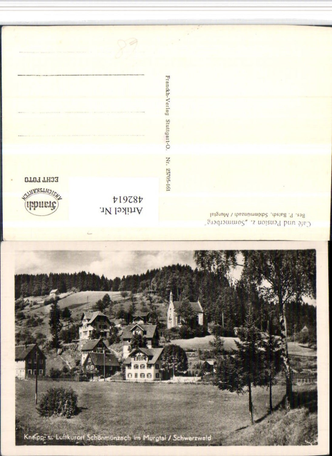 482614,Schönmünzach im Murgtal Schwarzwald Teilansicht Kapelle