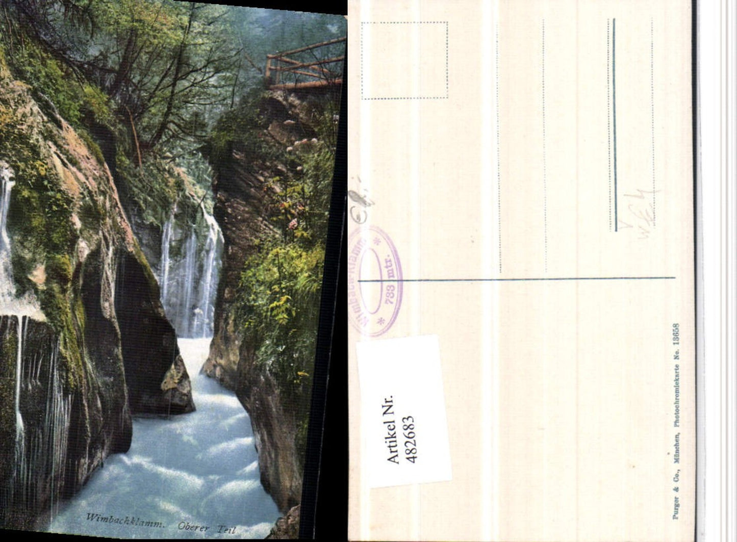 482683,Wimbachklamm Klamm b. Ramsau Berchtesgaden pub Purger & Co 13658