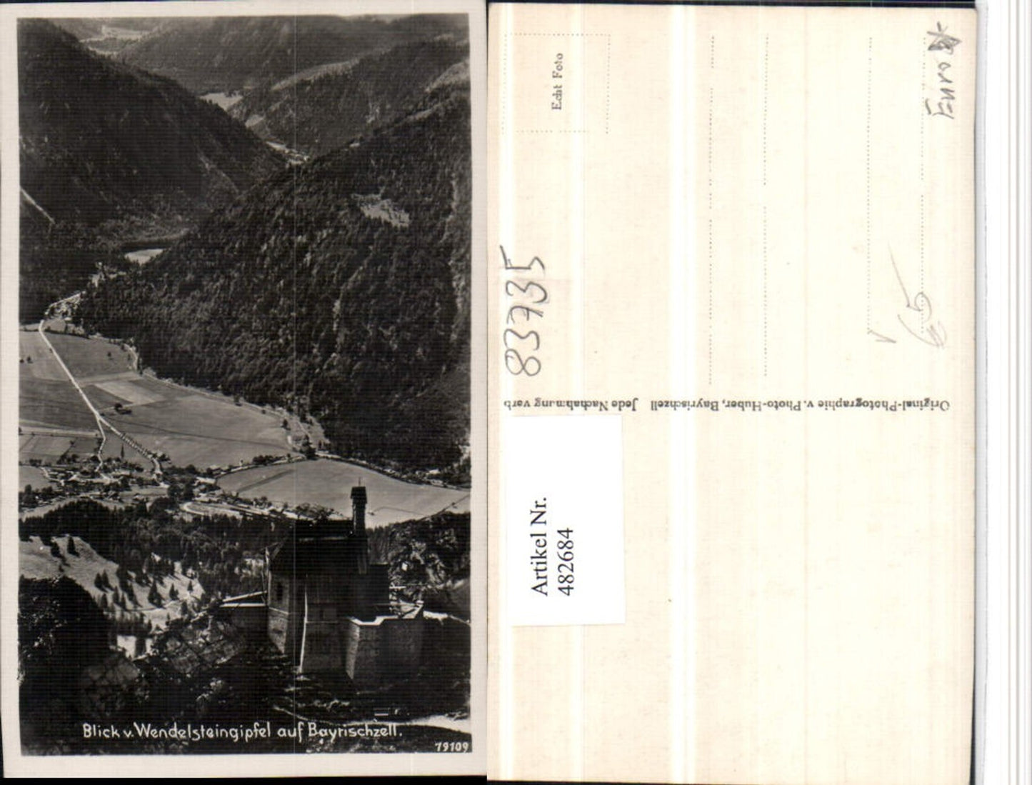 482684, View from the Wendelstein summit towards Bayrischzell, total view, photo Huber 79109