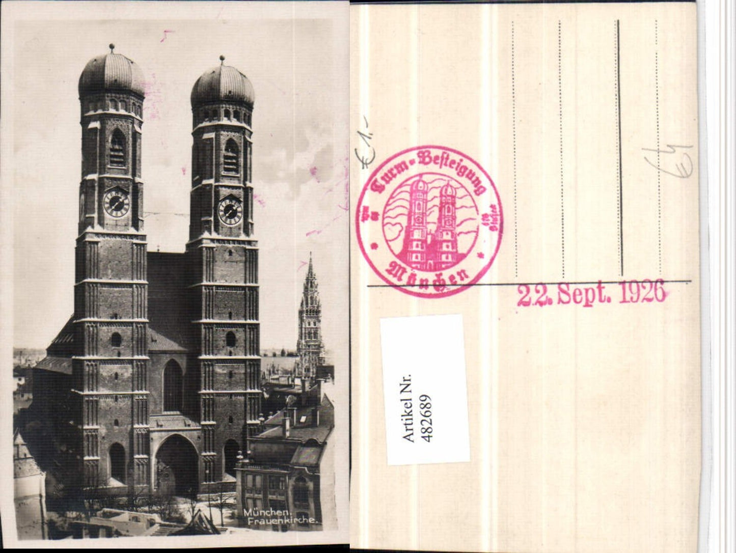 482689, Munich Frauenkirche Church Towers
