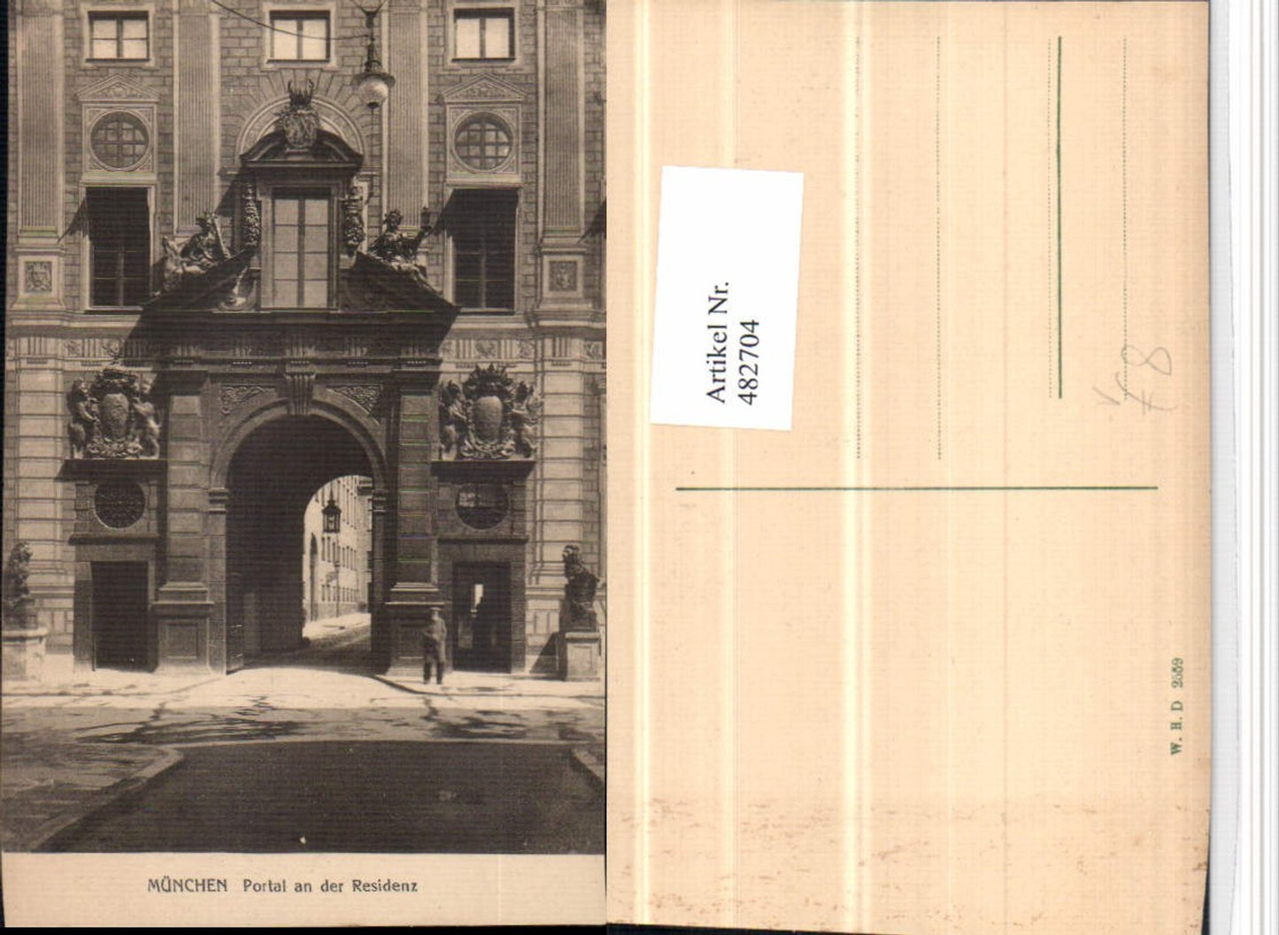 482704,München Portal an der Residenz pub W.H.D. 2559