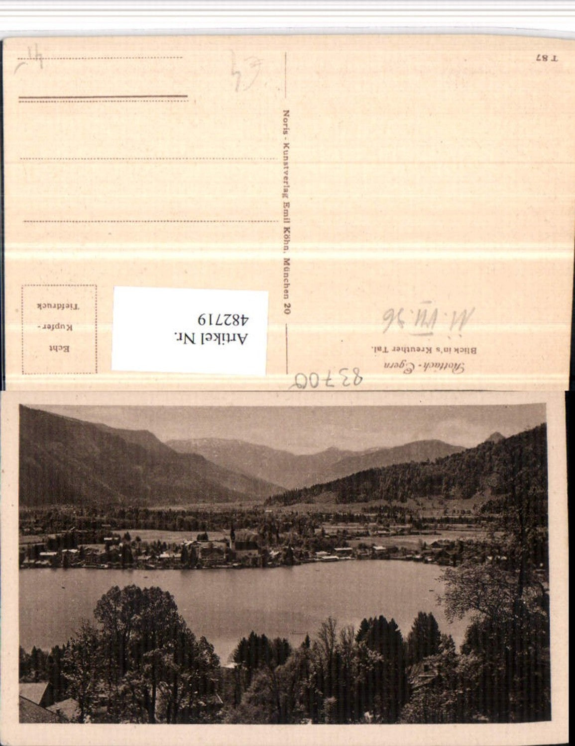 482719,Rottach-Egern Totale m. Kreuther Tal Bergkulisse