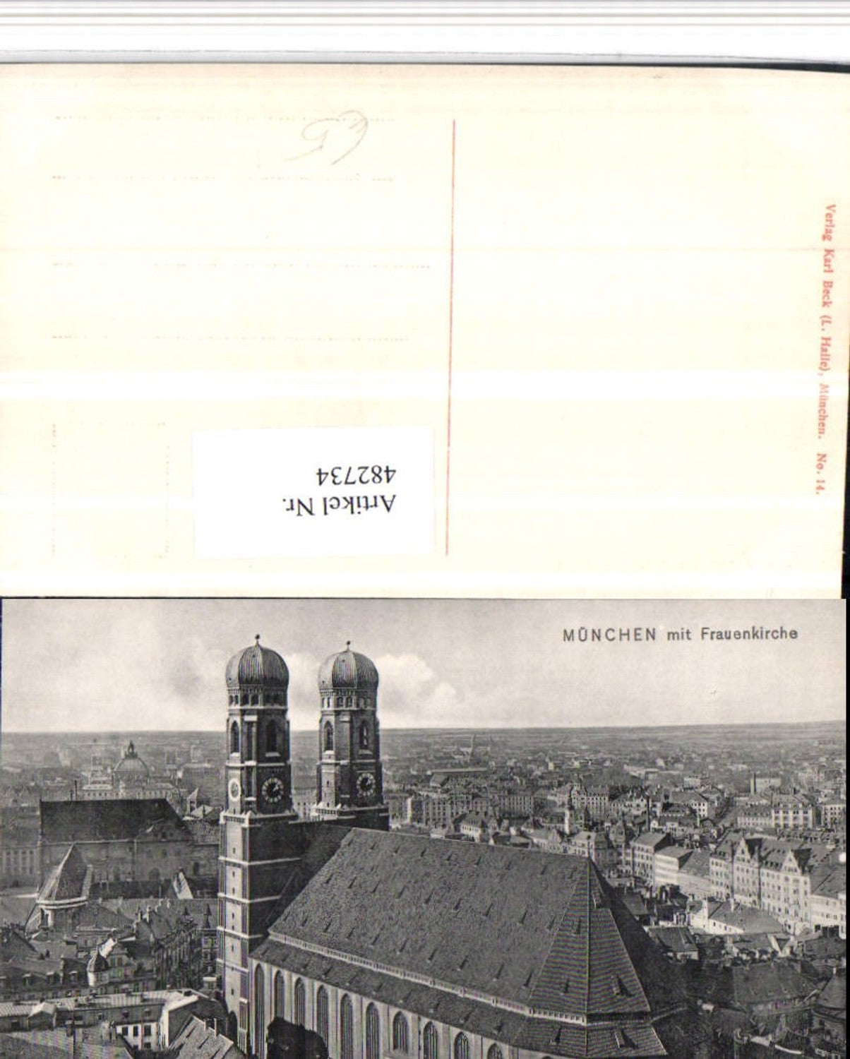 482734,München Teilansicht m. Frauenkirche Kirche