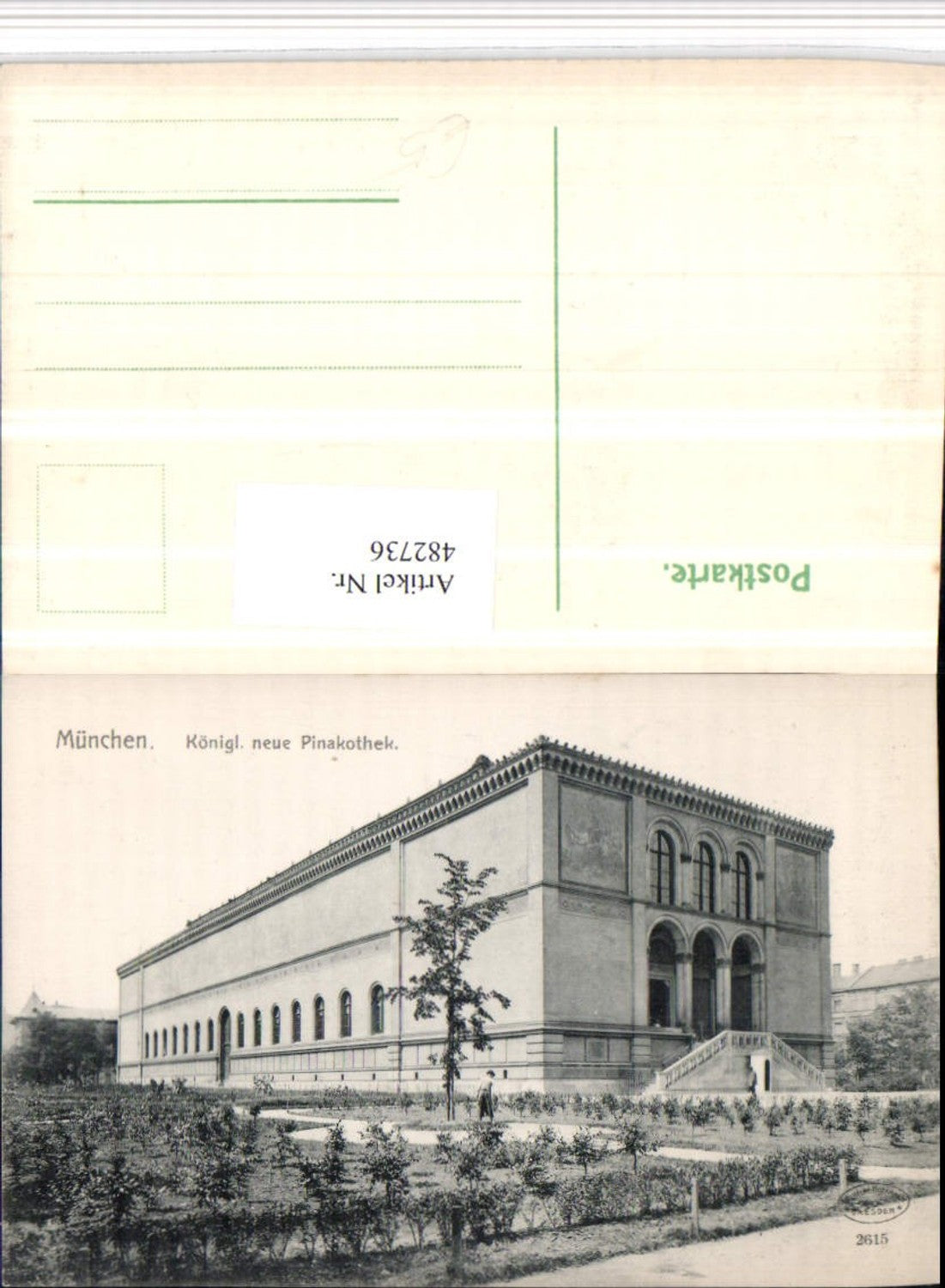 482736,München Königliche neue Pinakothek Gebäude