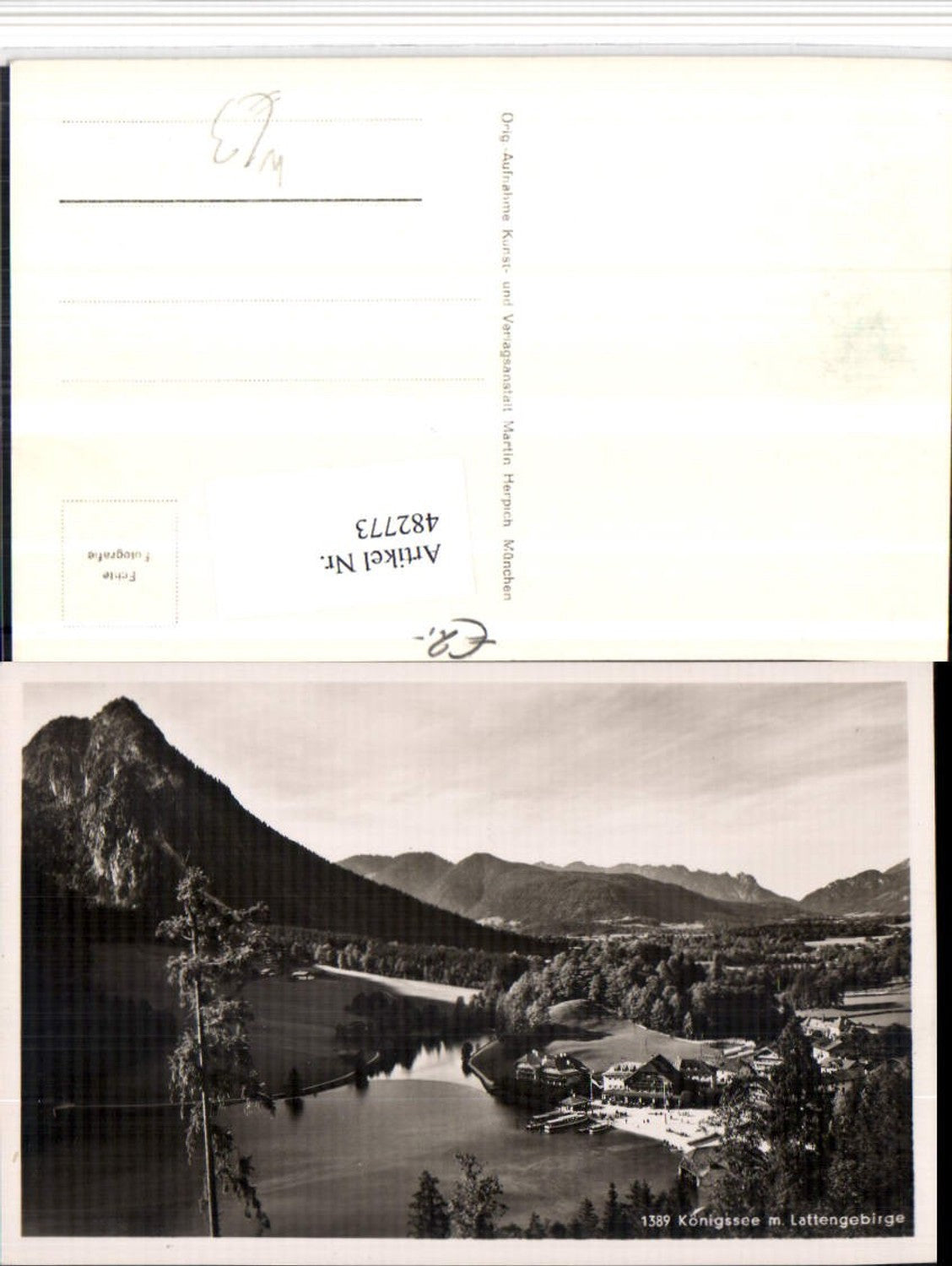 482773,Königssee See b. Schönau m. Lattengebirge Bergkulisse