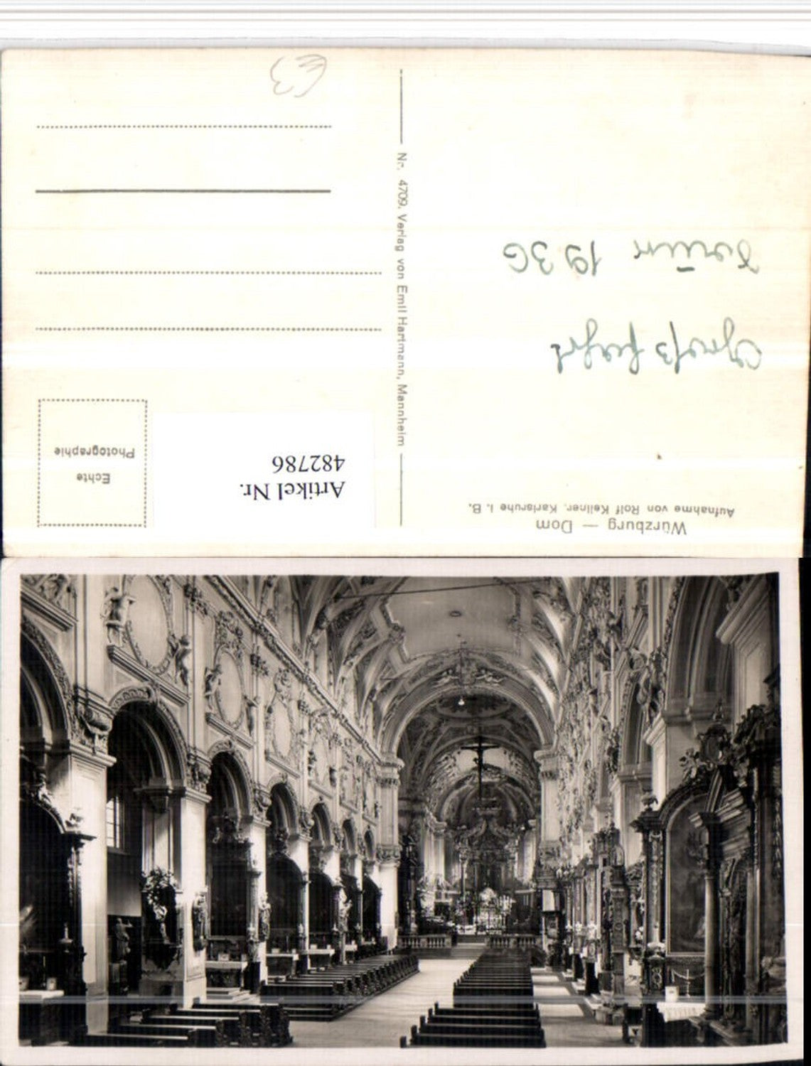 482786,Würzburg Dom Kirche Innenansicht
