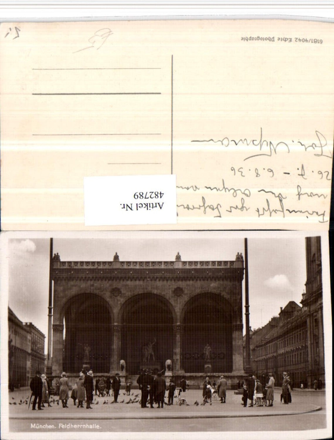 482789, Munich Feldherrnhalle Building Arcades