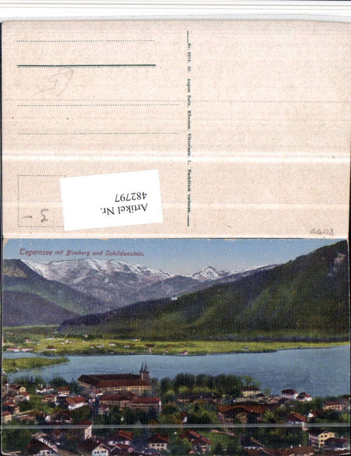 482797,Tegernsee Totale m. Blauberg u. Schildenstein Bergkulisse