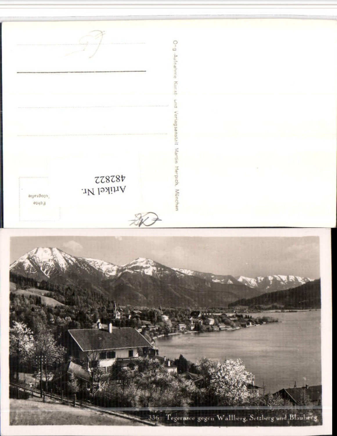 482822,Tegernsee Totale geg. Wallberg Bergkulisse