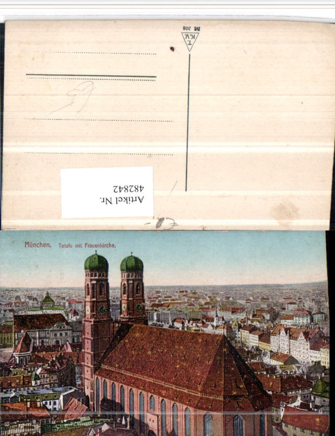 482842,München Teilansicht m. Frauenkirche Kirche