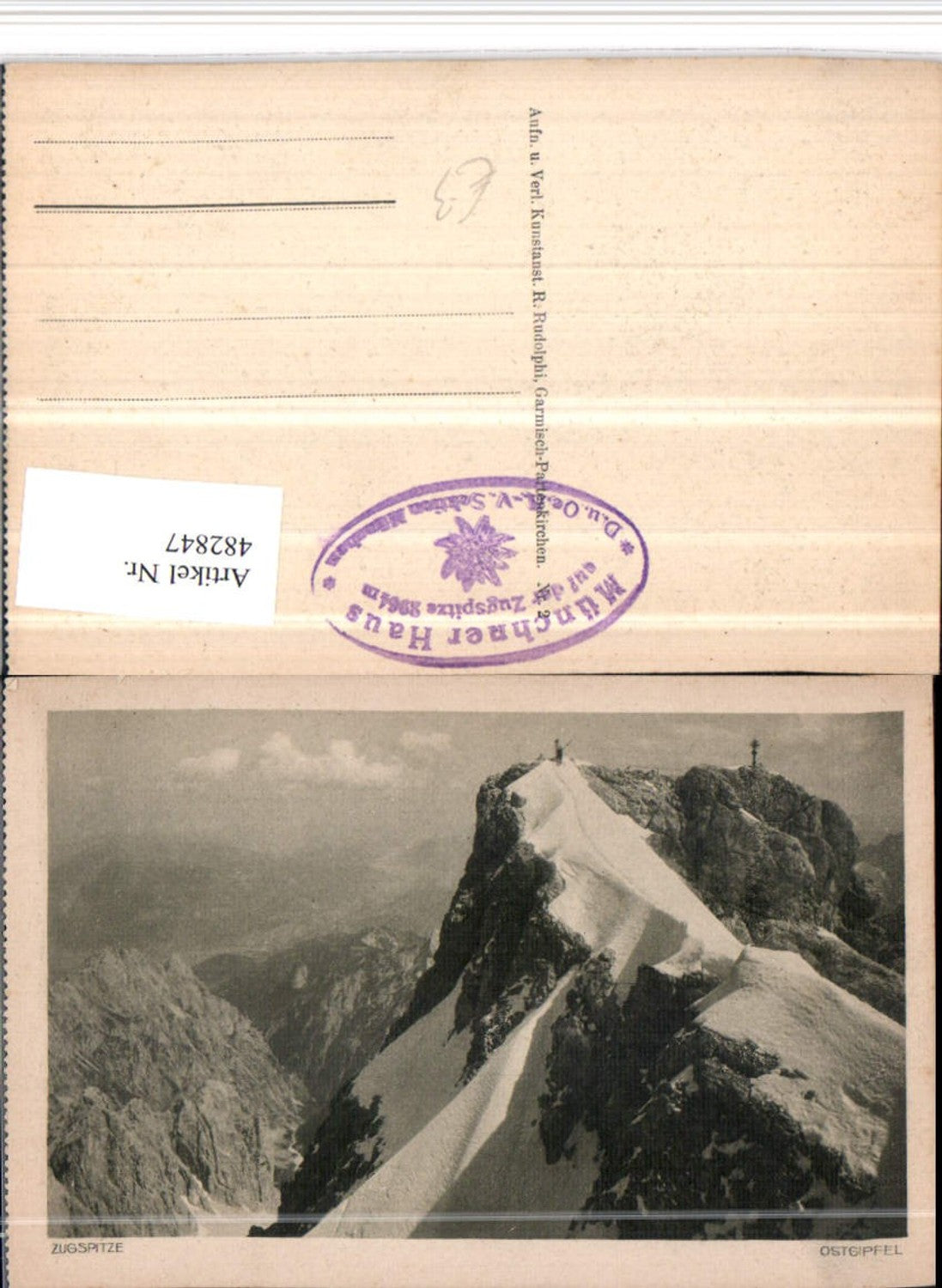 482847,Zugspitze Ostgipfel b. Garmisch Bergkulisse