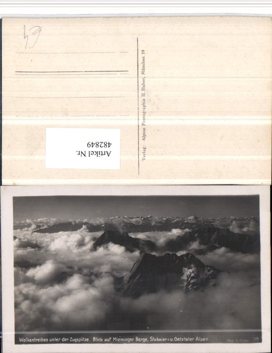 482849,Wolkentreiben unter der Zugspitze b. Garmisch Bergkulisse