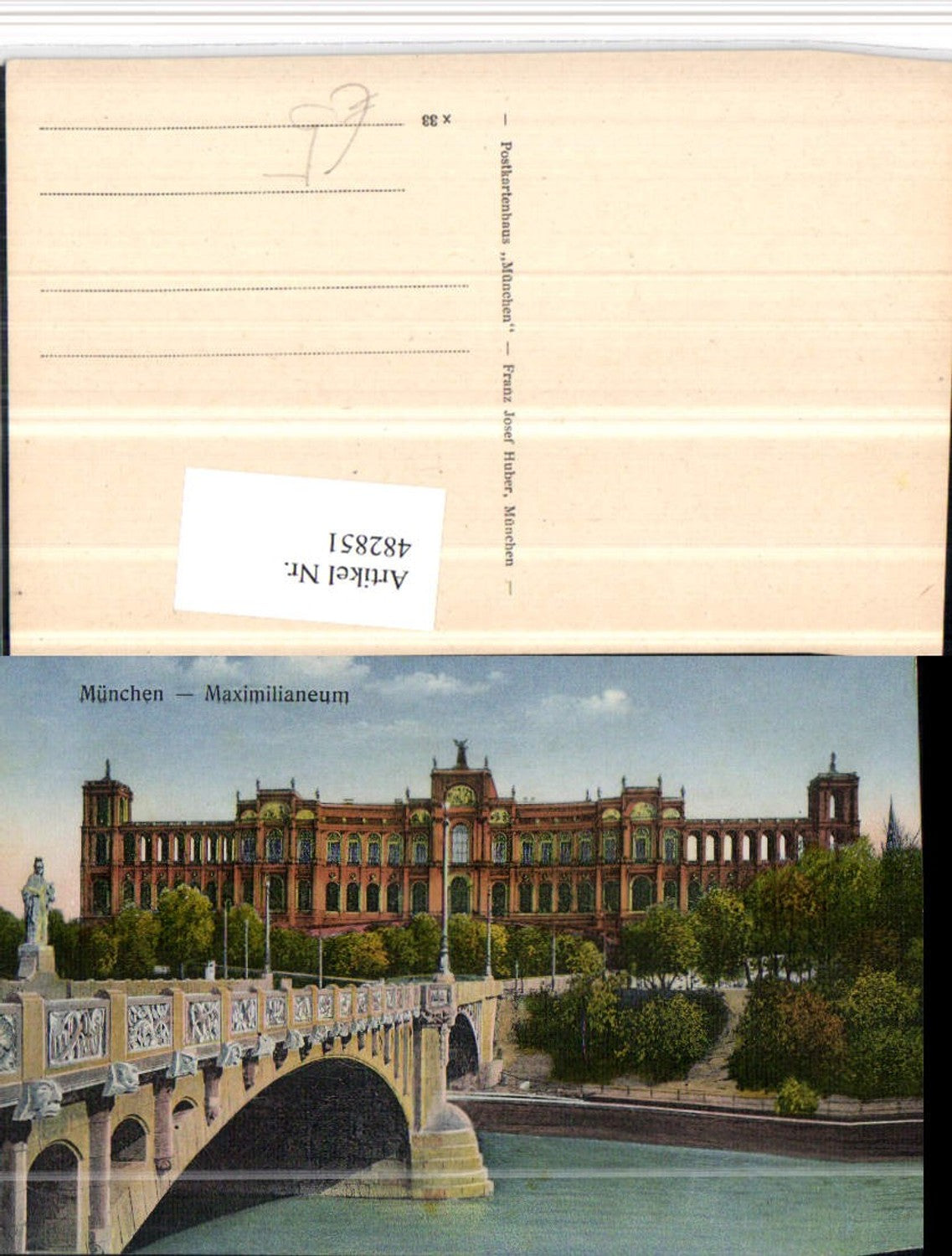 482851,München Maximilianeum Gebäude Brücke