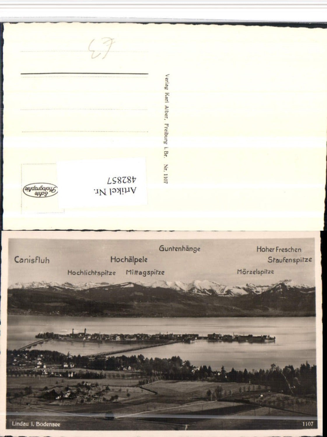 482857,Lindau im Bodensee Totale Bergkulisse