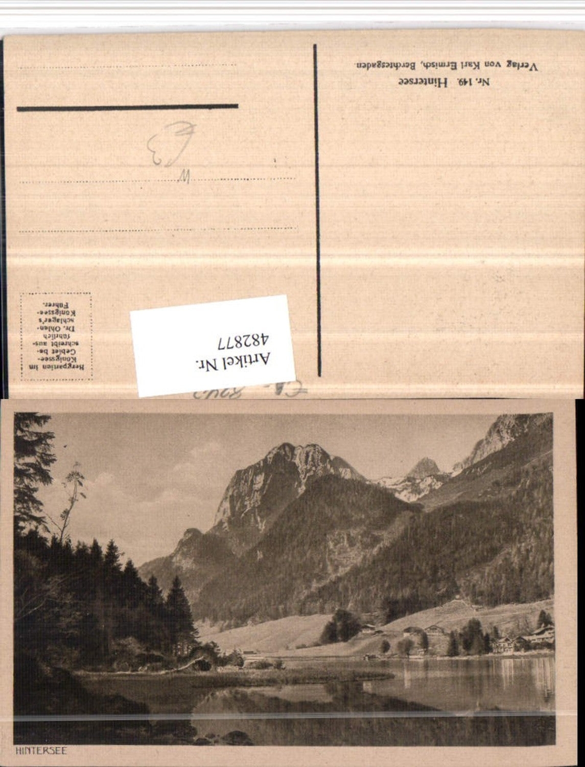 482877,Hintersee See b. Ramsau Berchtesgaden Bergkulisse