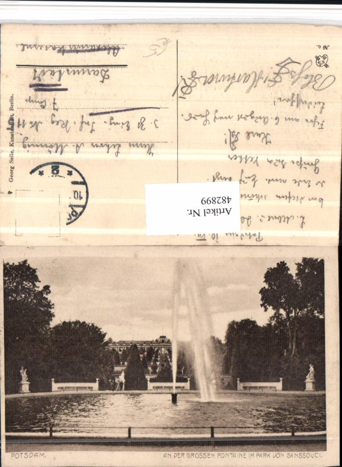 482899, Potsdam Sanssouci Park Great Fountain