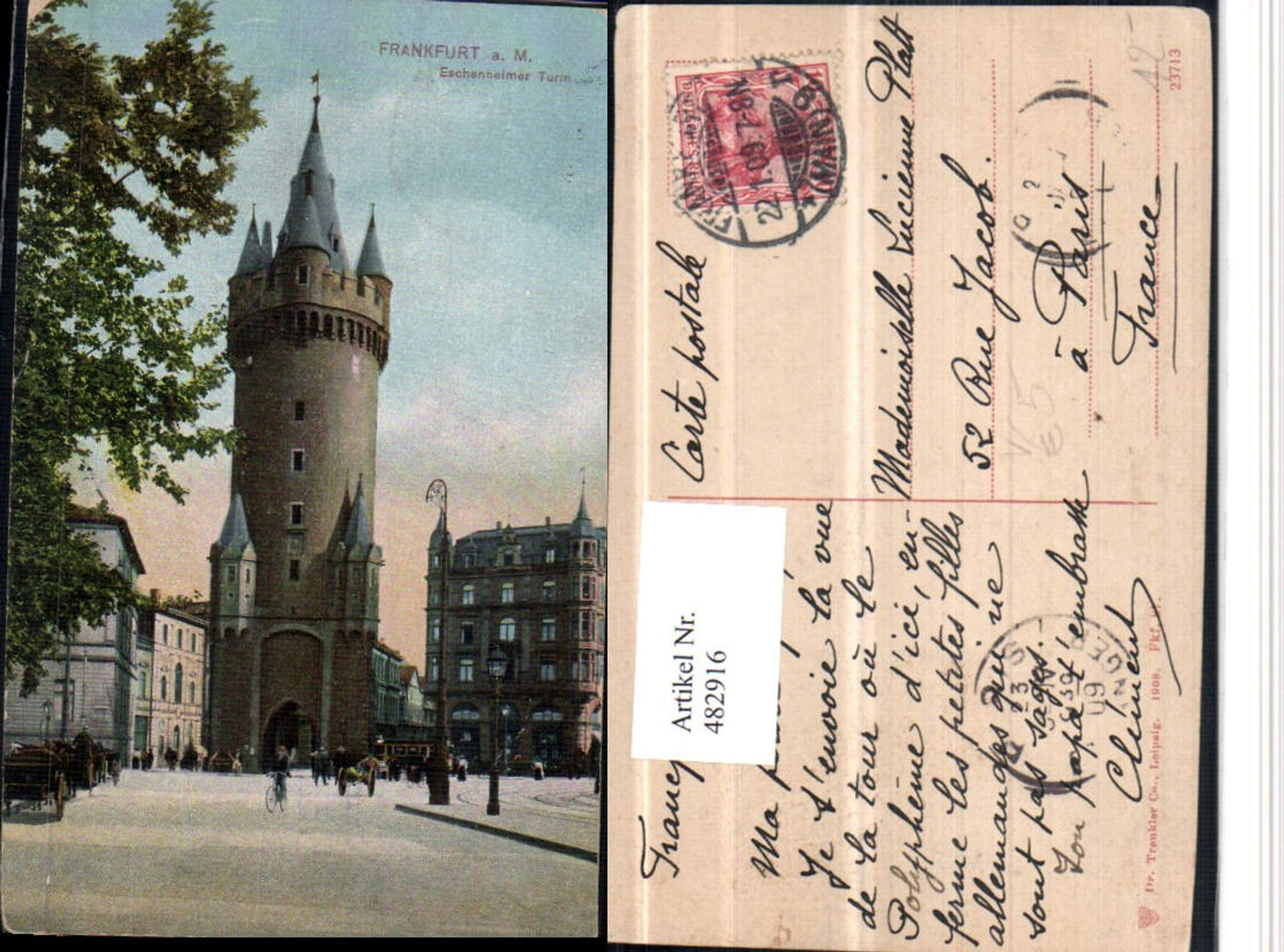 482916,Frankfurt am Main Eschenheimer Turm pub Trenkler & Co 87