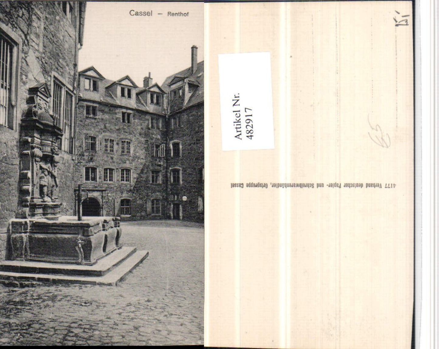 482917,Cassel Kassel Renthof Hof Brunnen