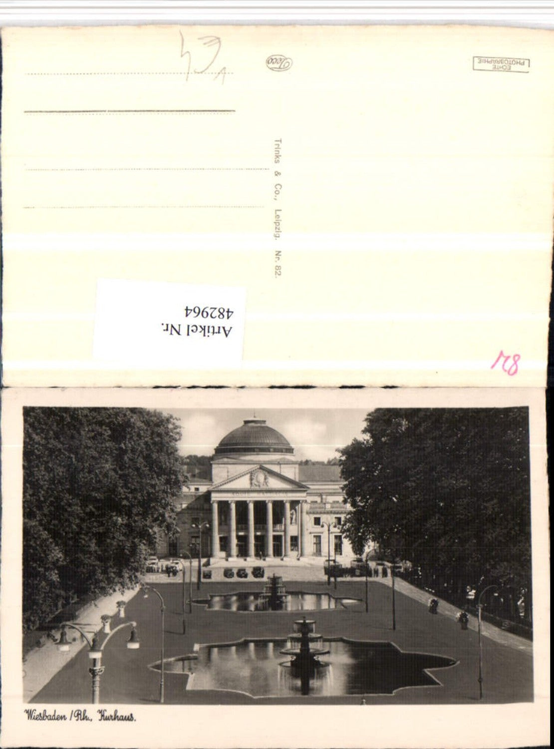 482964,Wiesbaden Kurhaus Brunnen pub Trinks & Co 82
