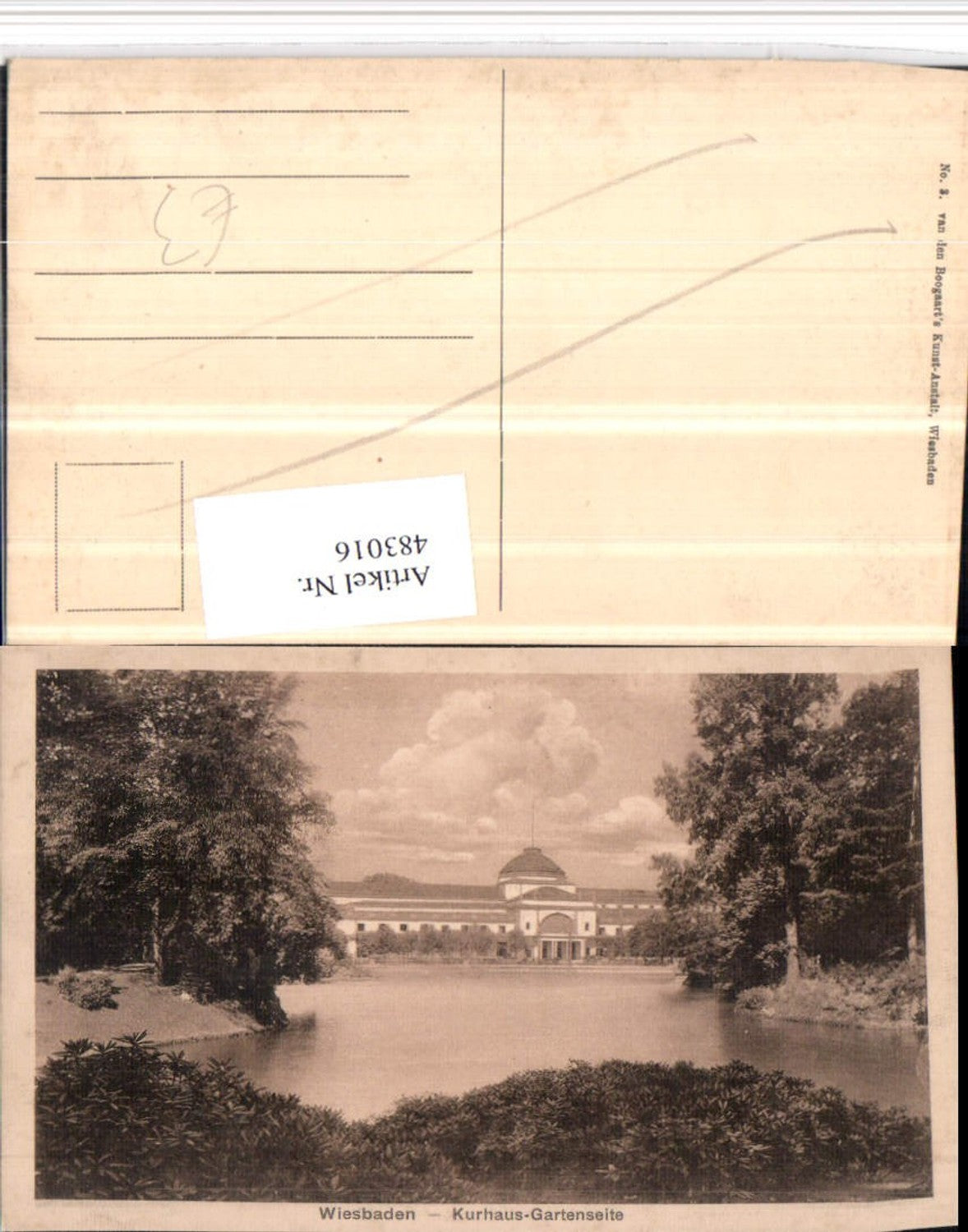 483016,Wiesbaden Kurhaus Teich