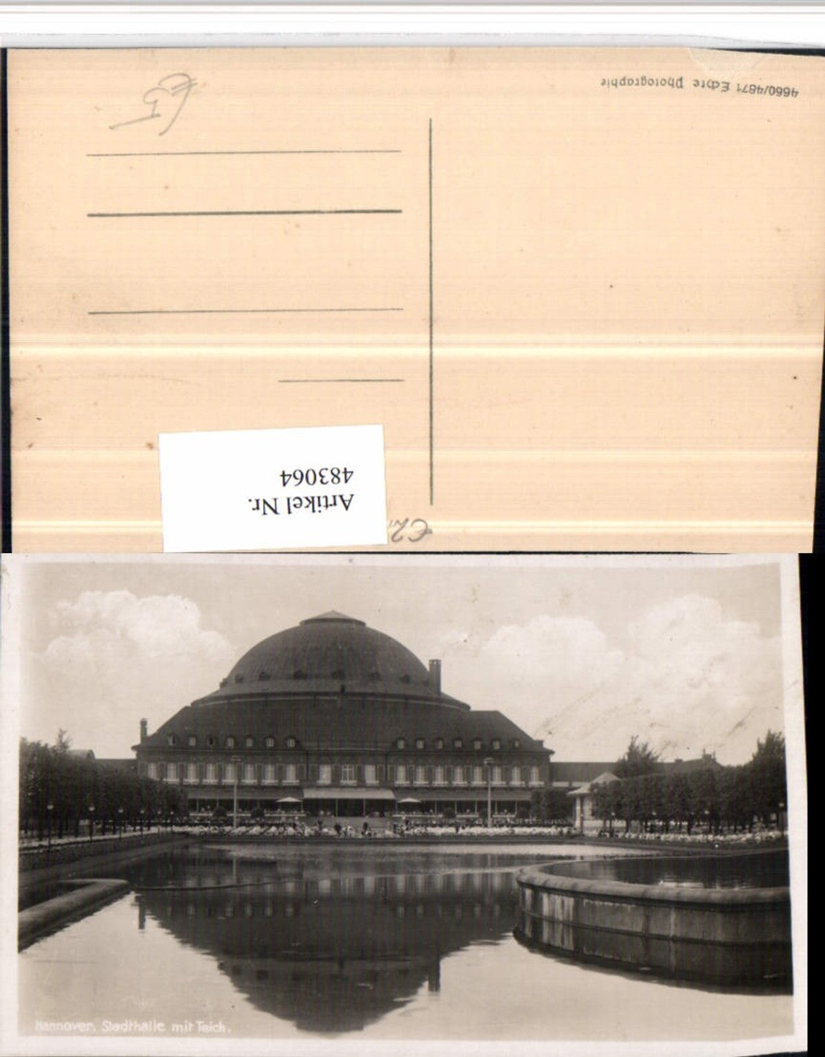483064,Hannover Stadthalle m. Teich