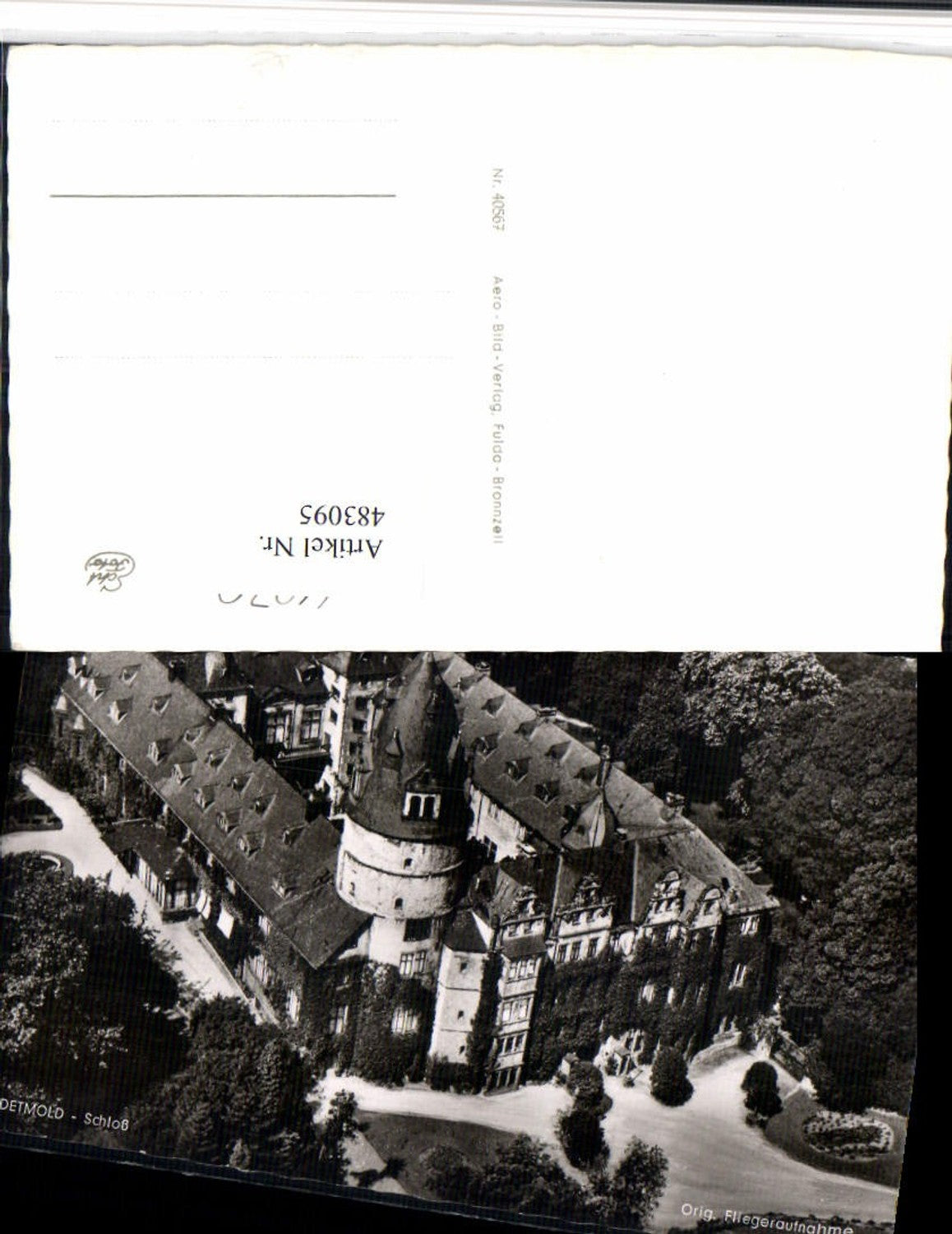 483095,Detmold Schloss Fliegeraufnahme
