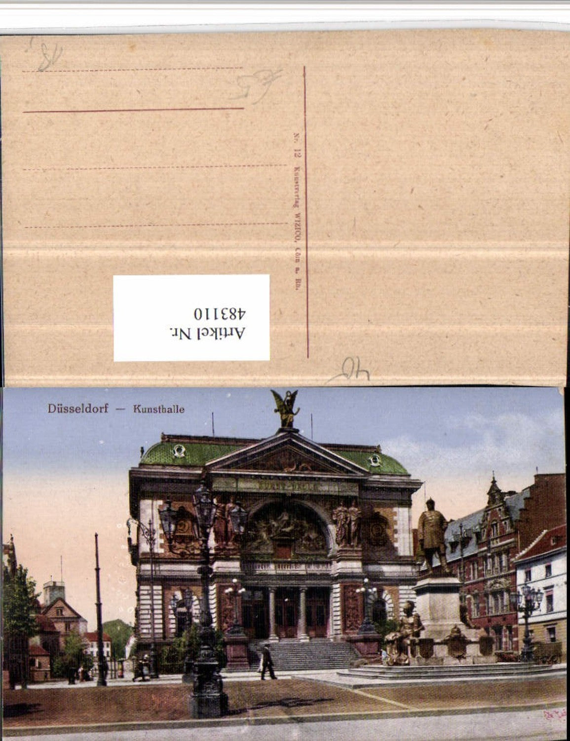 483110,Düsseldorf Kunsthalle Gebäude Denkmal Statue