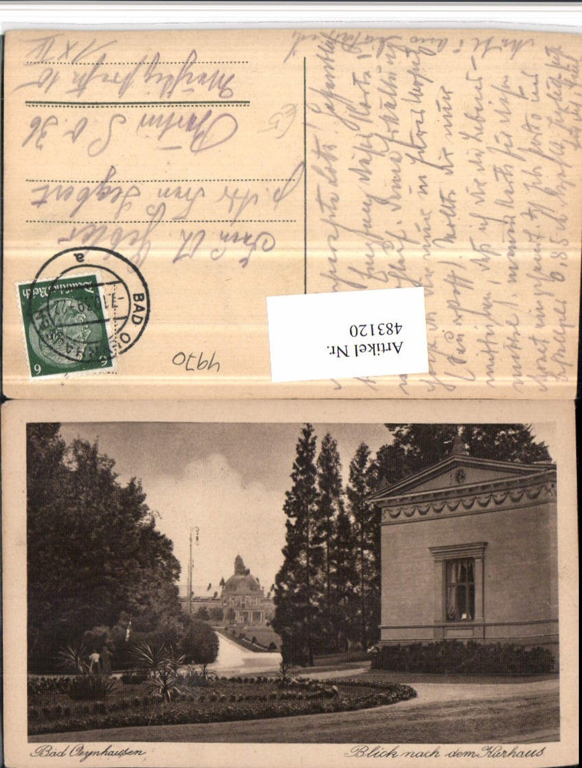 483120,Bad Oeynhausen Blick nach dem Kurhaus