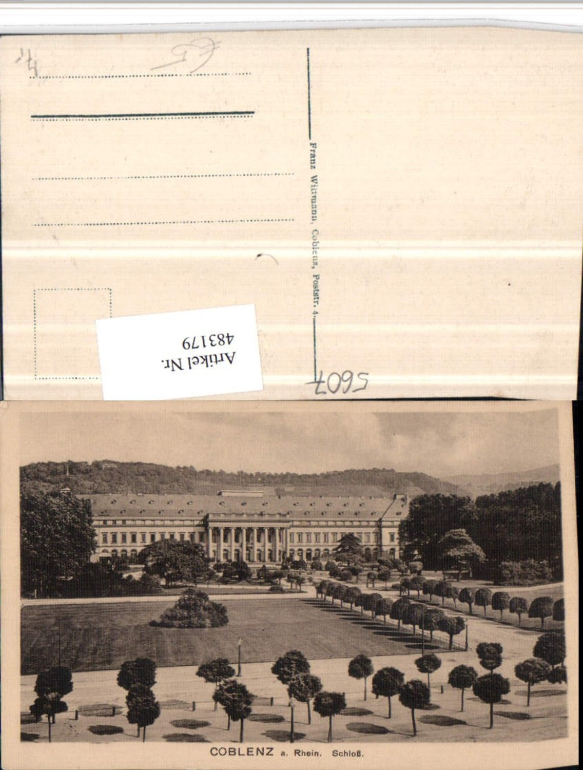 483179,Coblenz Koblenz am Rhein Schloss