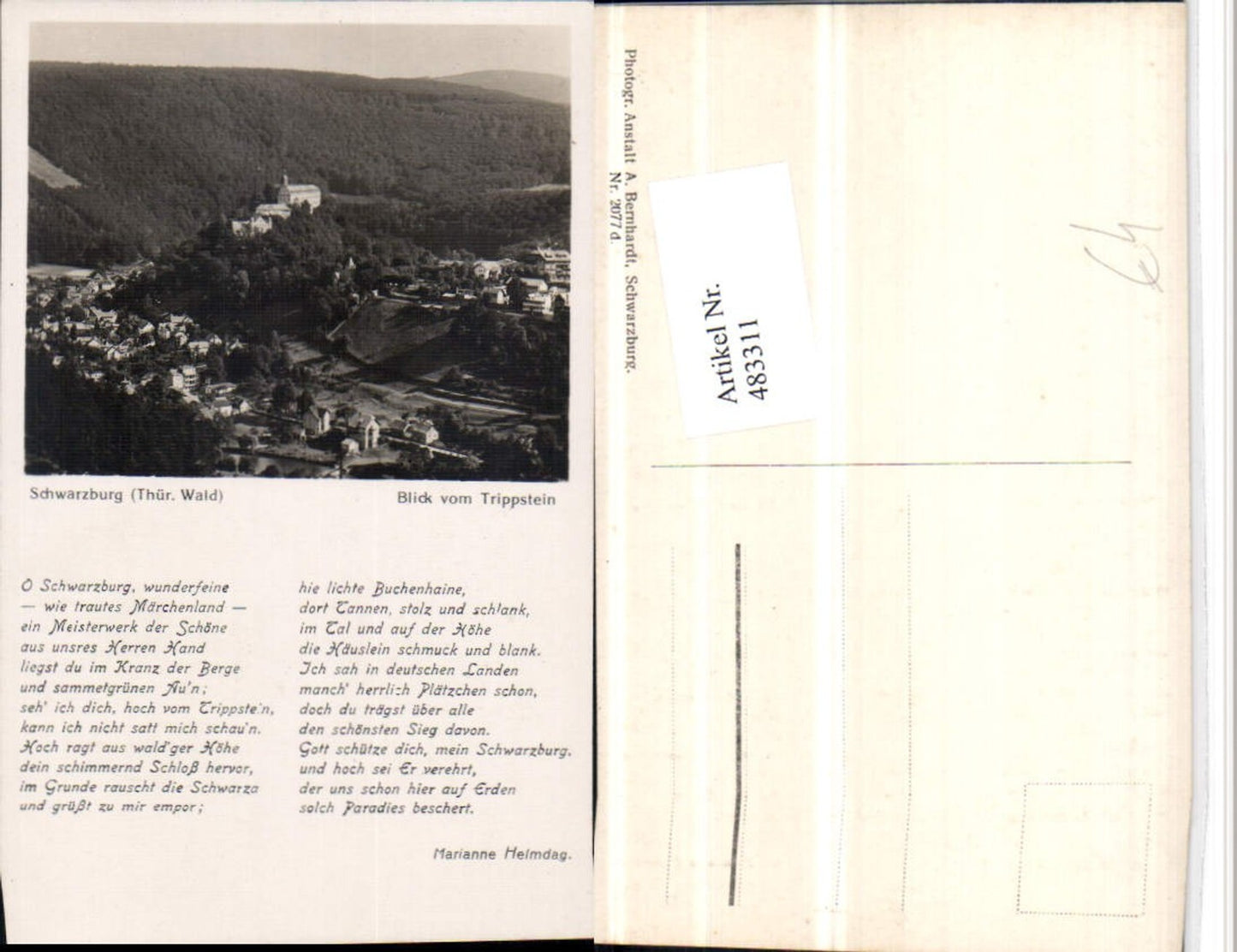 483311,Schwarzburg Totale vom Trippstein Gedicht Text
