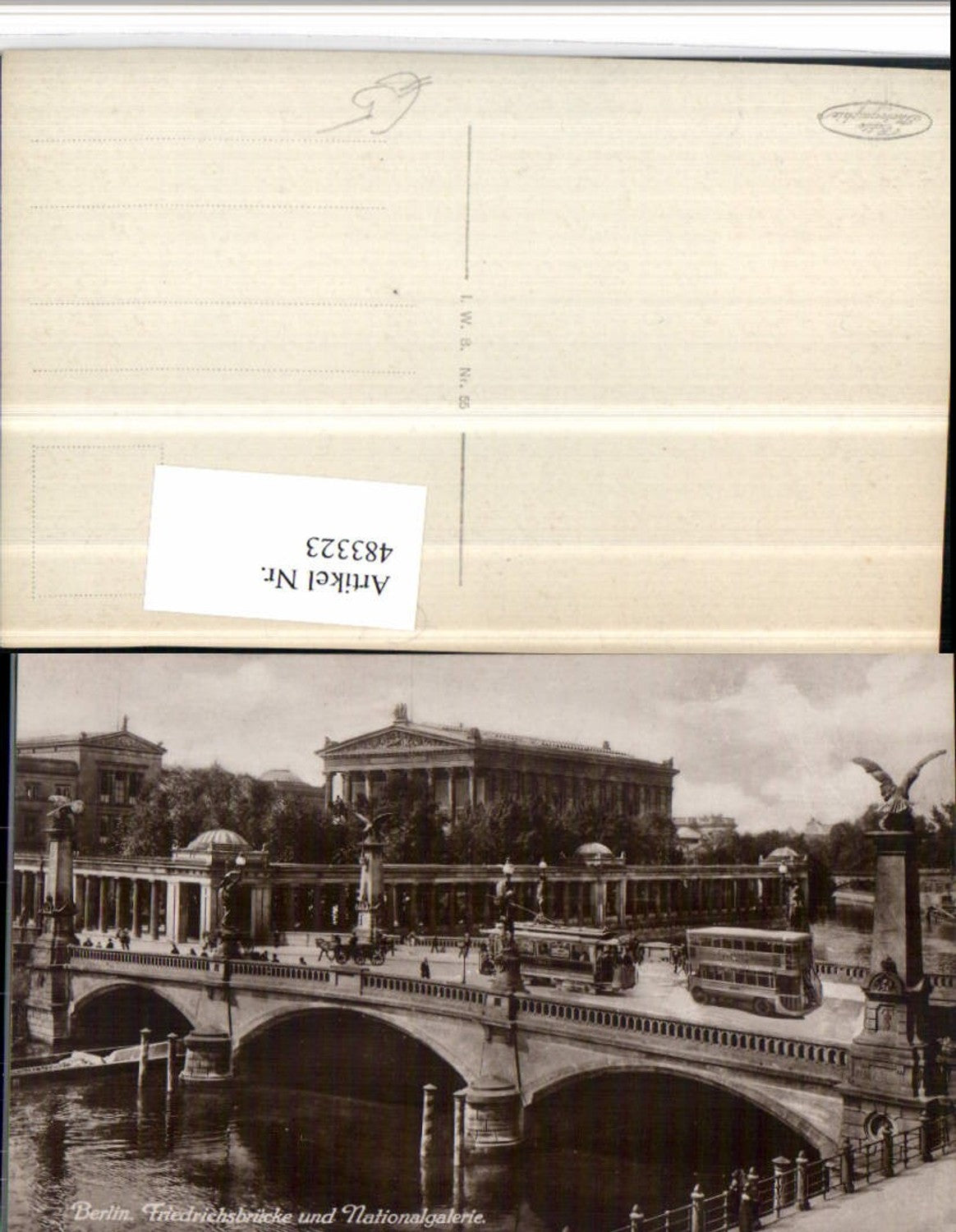 483323,Berlin Friedrichsbrücke Brücke m. Nationalgalerie