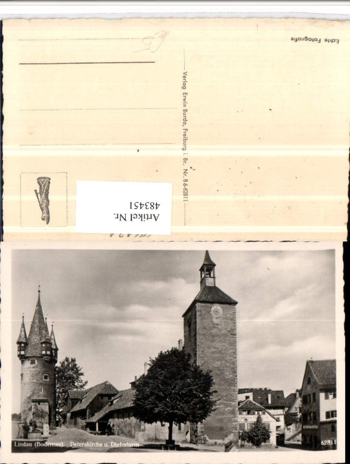 483451,Lindau im Bodensee Peterskirche Kirche u. Diebsturm Turm