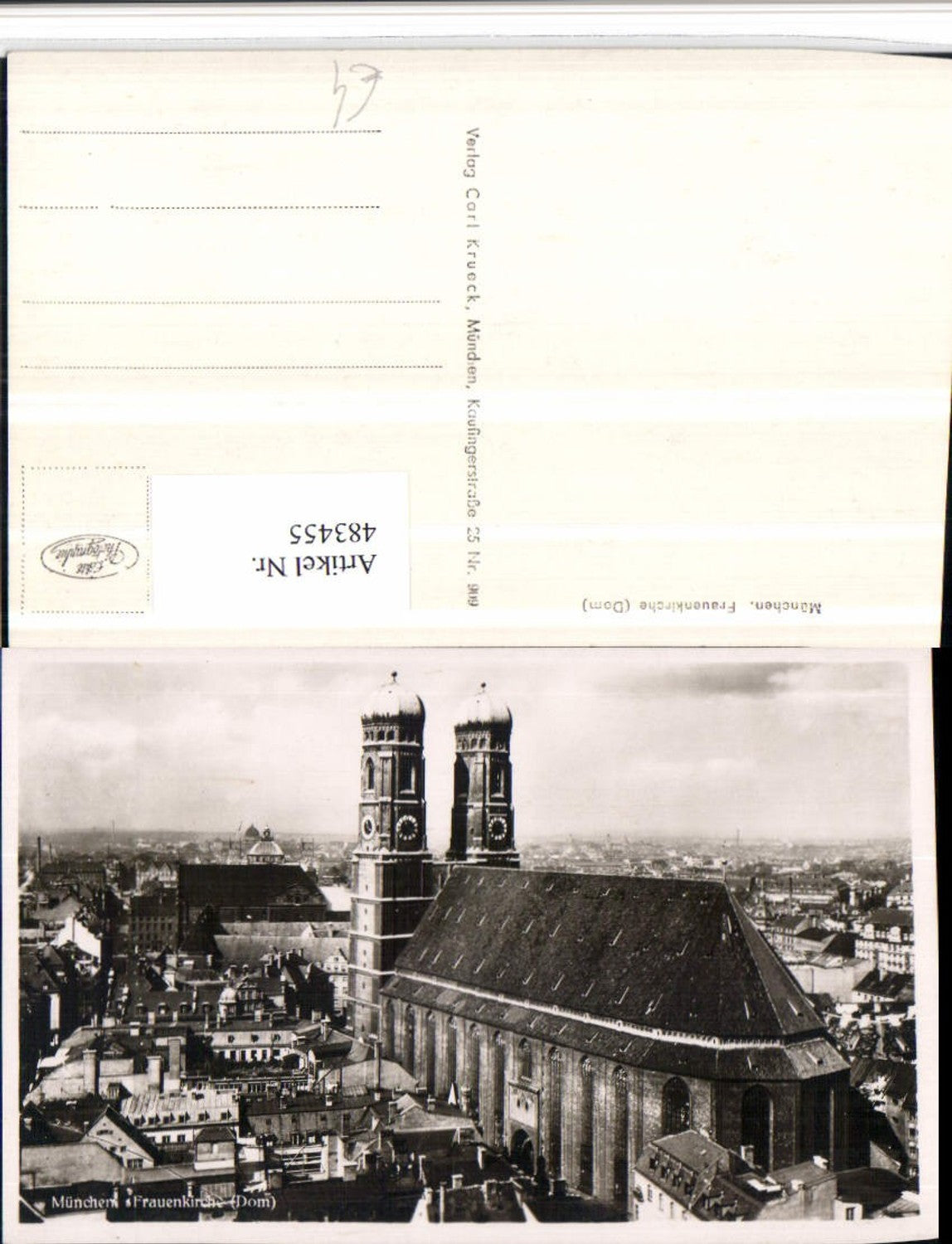 483455, Munich, partial view with Frauenkirche church