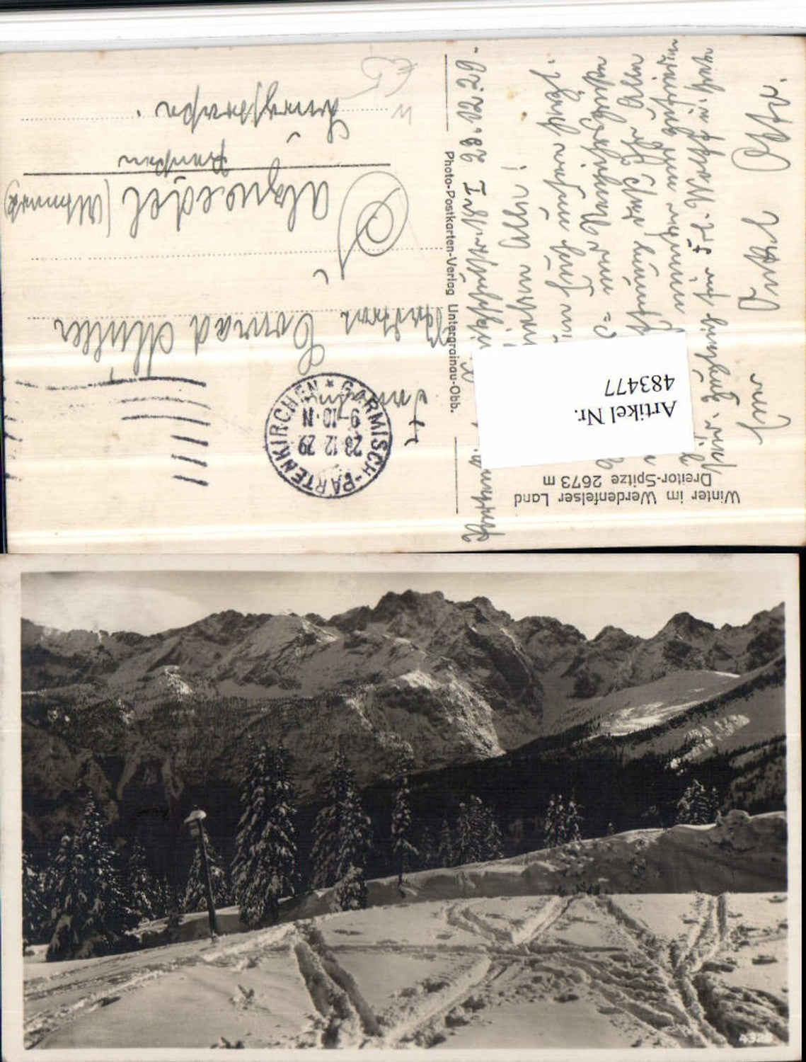 483477,Werdenfelser Land Dreitor-Spitze b. Mittenwald Bergkulisse