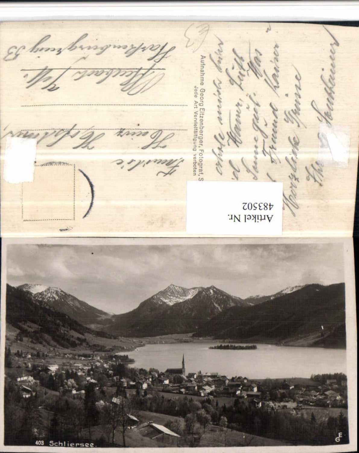 483502,Schliersee Totale See Bergkulisse