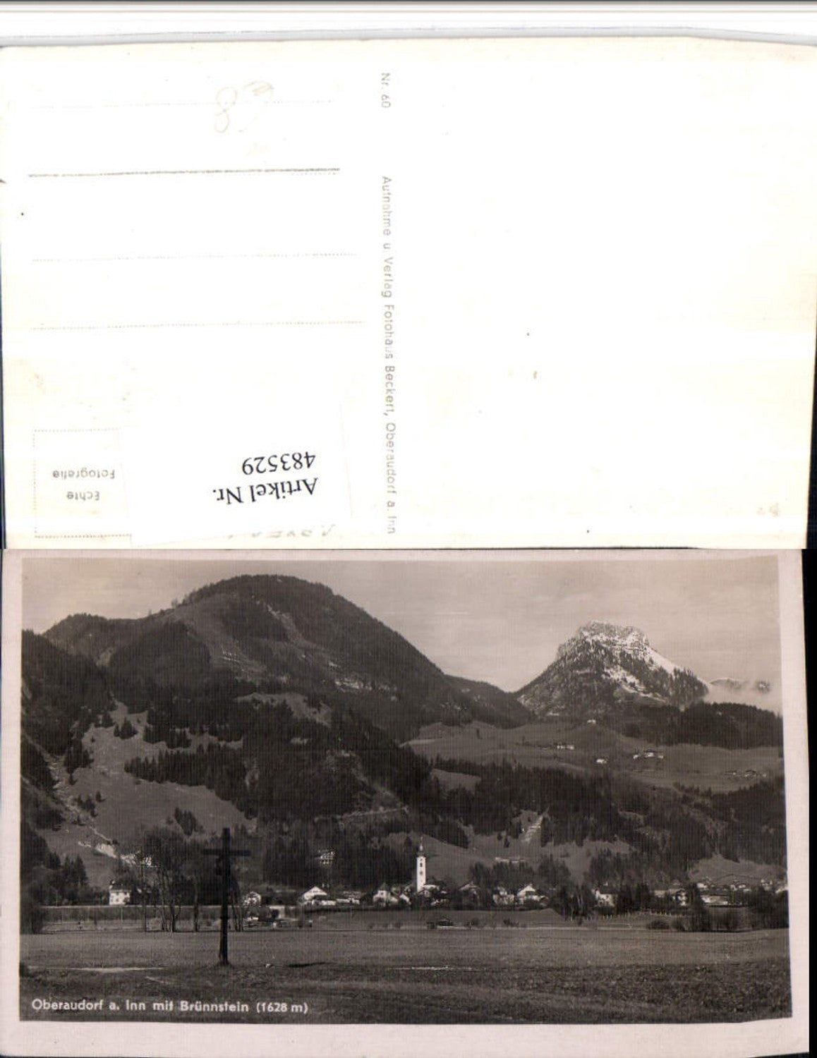 483529,Oberaudorf am Inn Totale m. Brünnstein Bergkulisse