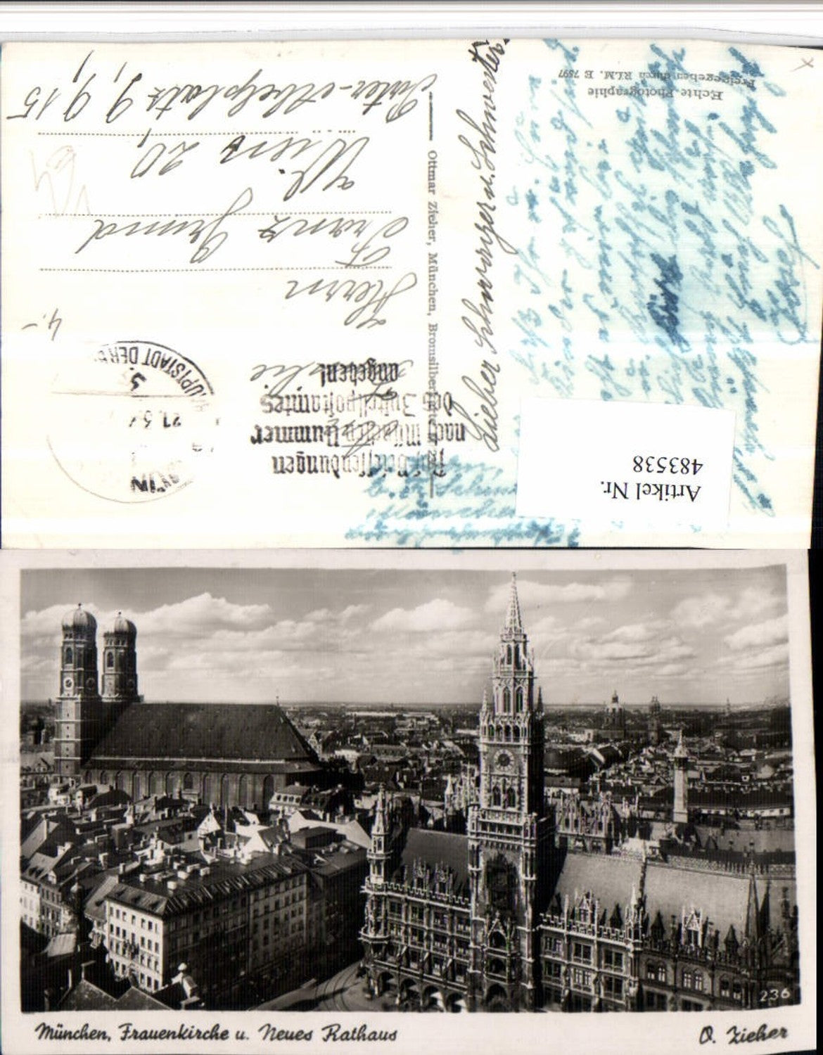 483538,München Frauenkirche Kirche u. Rathaus pub Ottmar Zieher 236